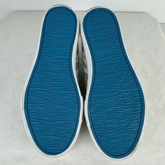 Jenn Ardor Womens Size 6.5 Gray Animal Print Slip On Laceless Canvas Sneakers - Picture 7 of 13